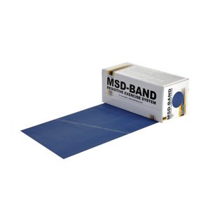 MSD BAND MSD-BAND Cvičební pás, 5.5m extra tuhý, modrý (krabička)