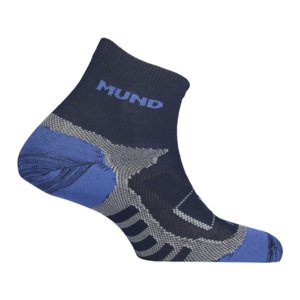 MUND TRAIL RUNNING  ponožky běžecké šedá/modrá, 41-45 L